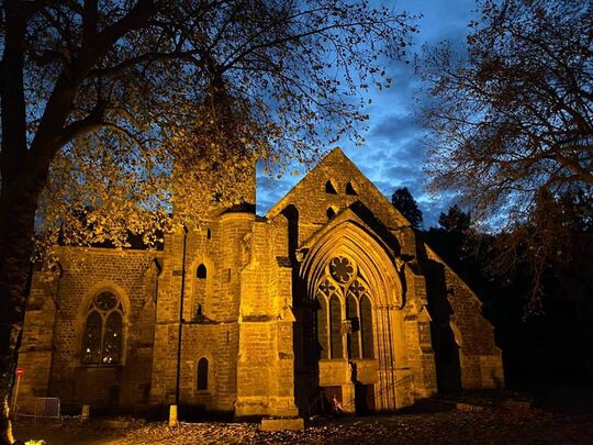 Eglise by night immuminée