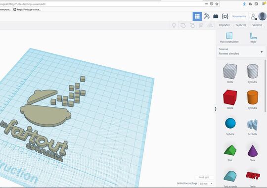 Animation Tinkercad des Mercre'Geeks